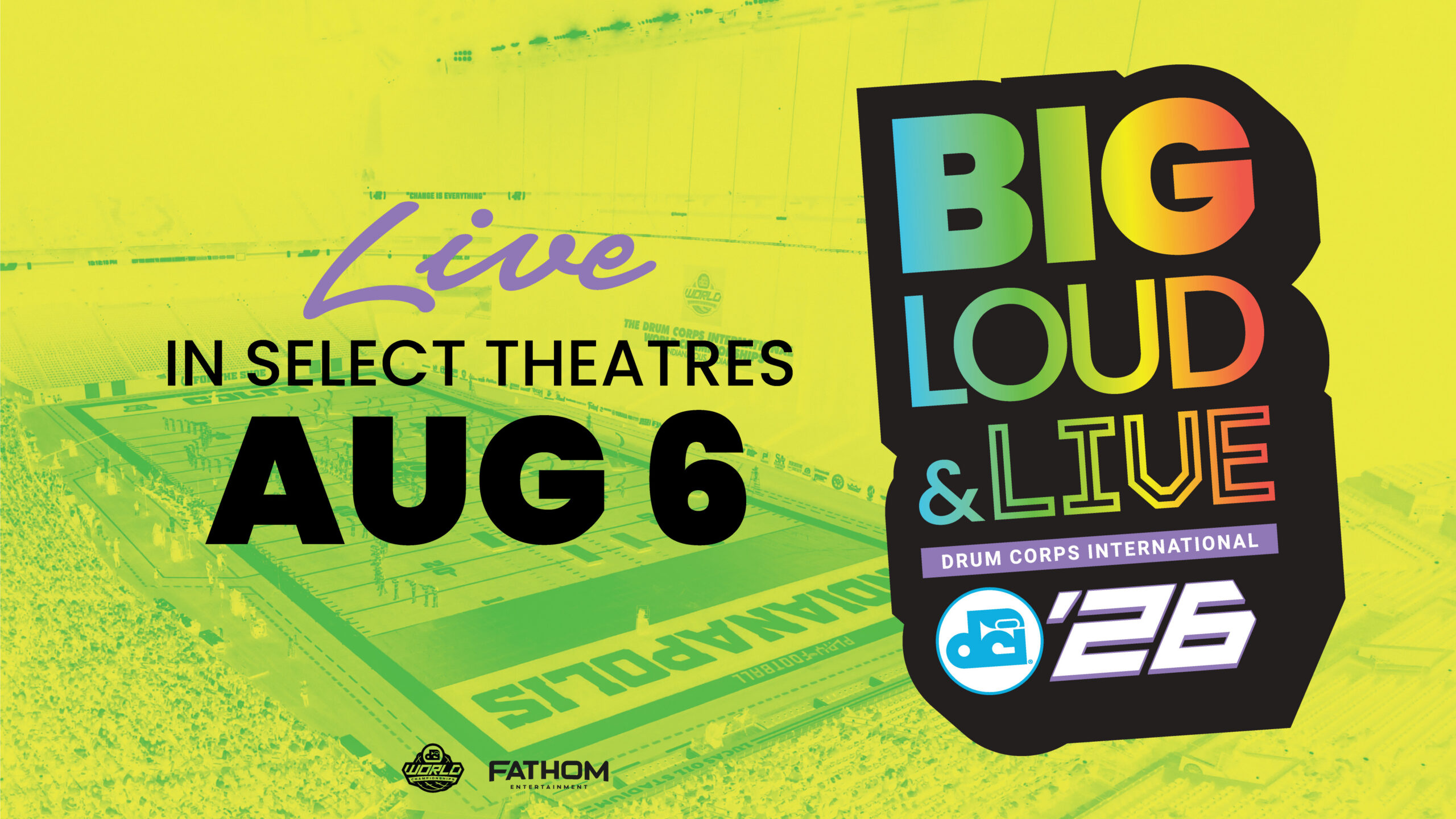 “Big, Loud & Live” returns to theatres nationwide, August 6